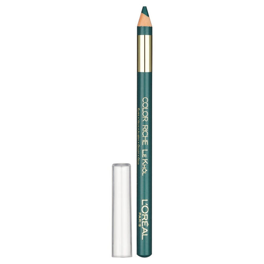 LOREAL PARIS Eyeliner Colour Riche ESMERALDA - FULL SIZE - Delineador Verde Esmeralda con Esponja para Difuminar