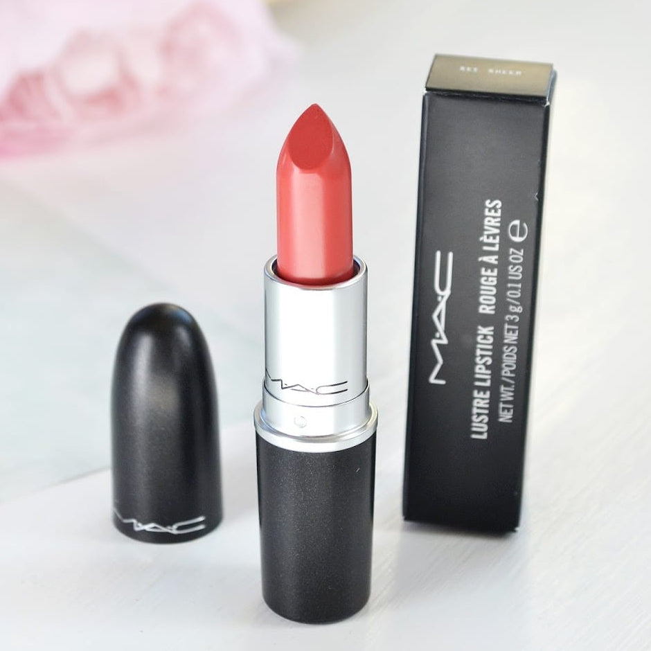 MAC Lustre Rouge A Levres Lipstick See Sheer 520 - FULL SIZE - Lipstick Satinado