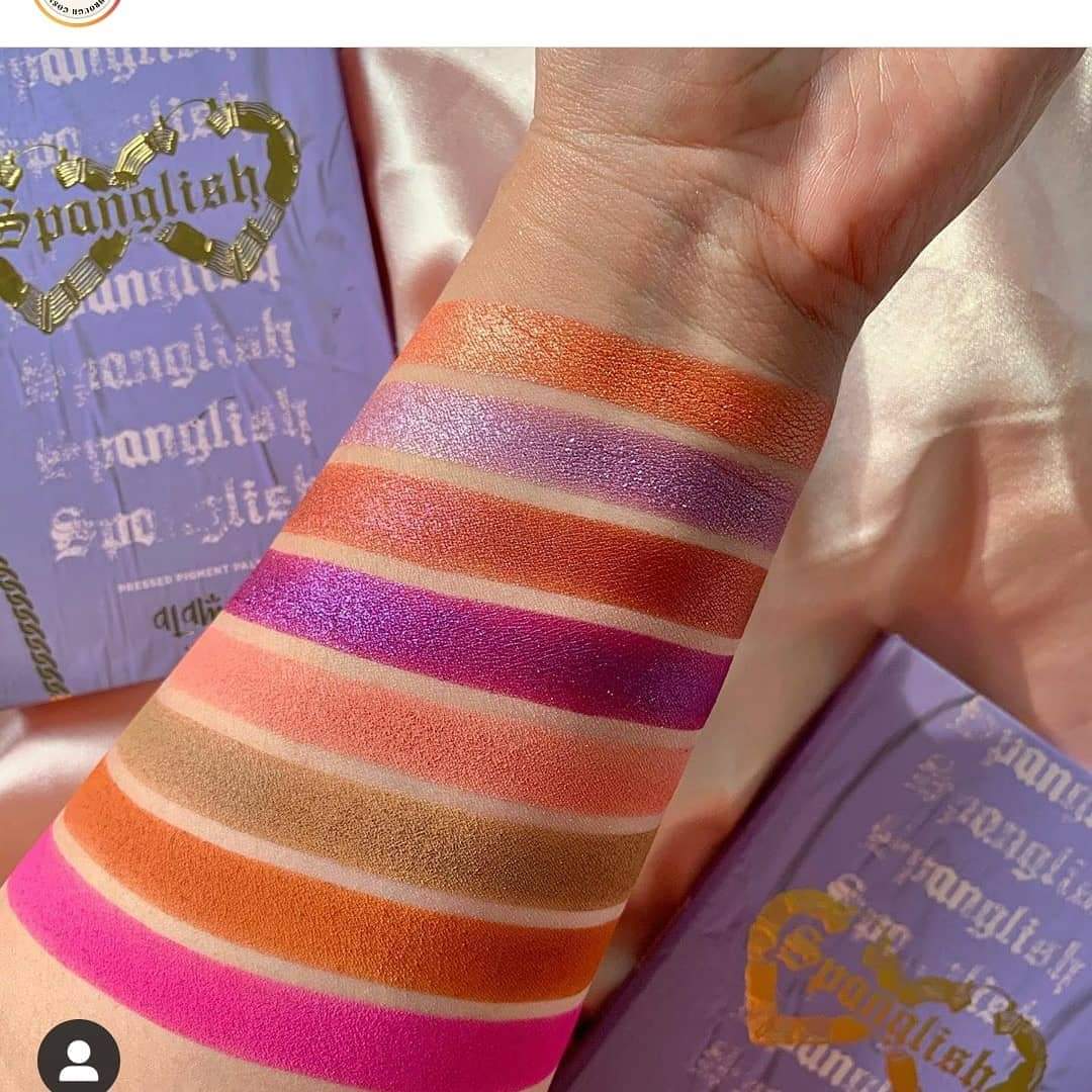 ALAMAR COSMETICS Spanglish Pressed Pigment - Paleta de Sombras Pigmento para Ojos