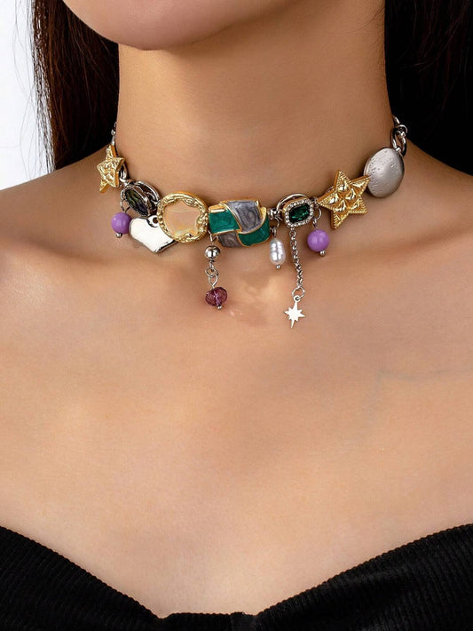 Collar Charms  - Gargantilla Choker - Super Elegante