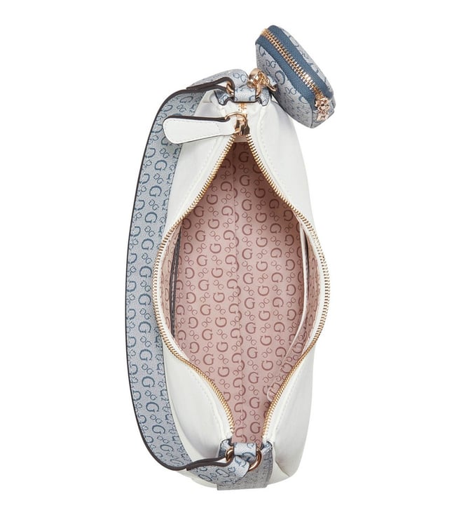 GUESS Bolso Blanco de Hombro