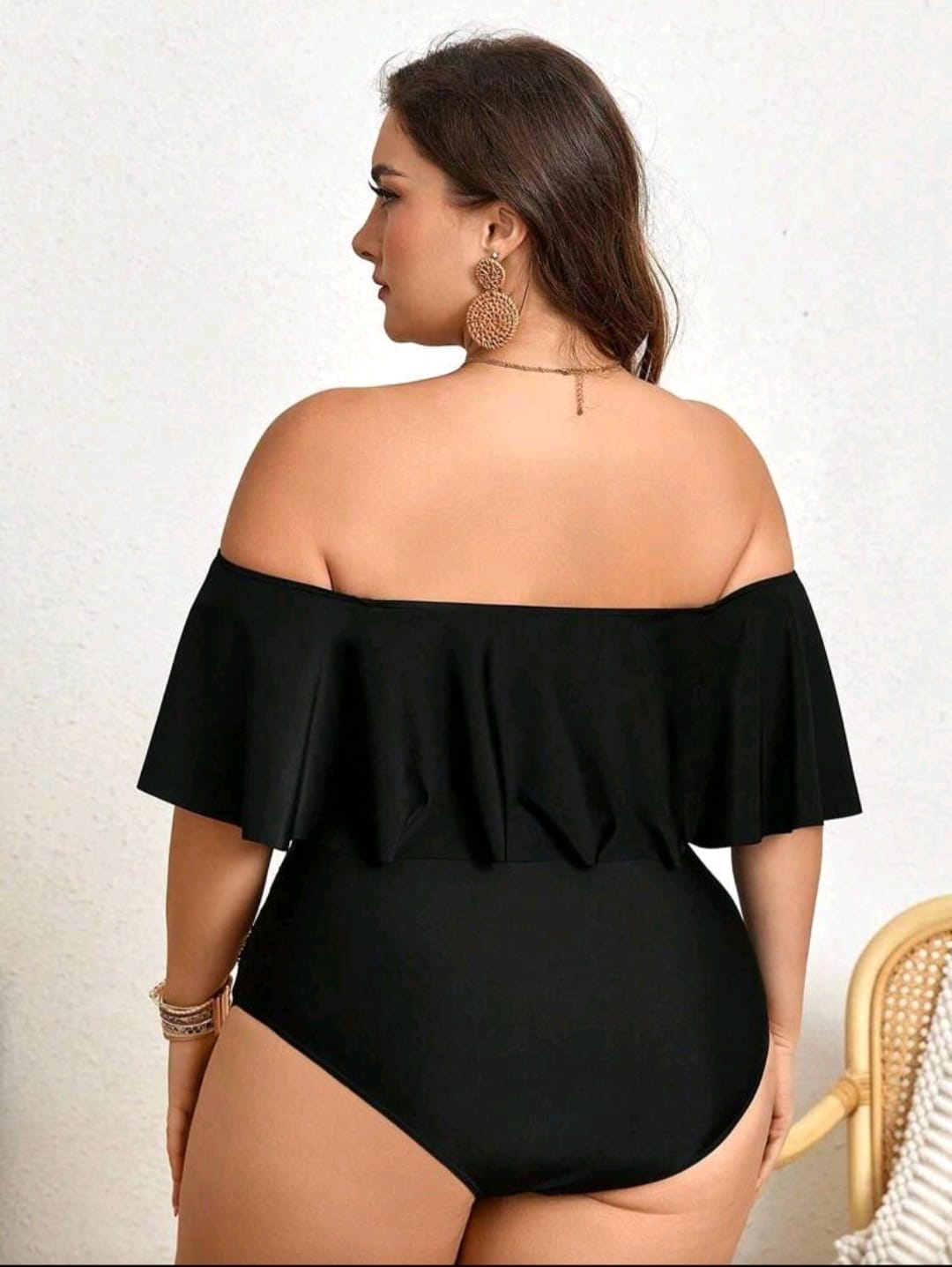 Traje de Baño Negro 2 Pzas -  Stretch -  Talla 1XL