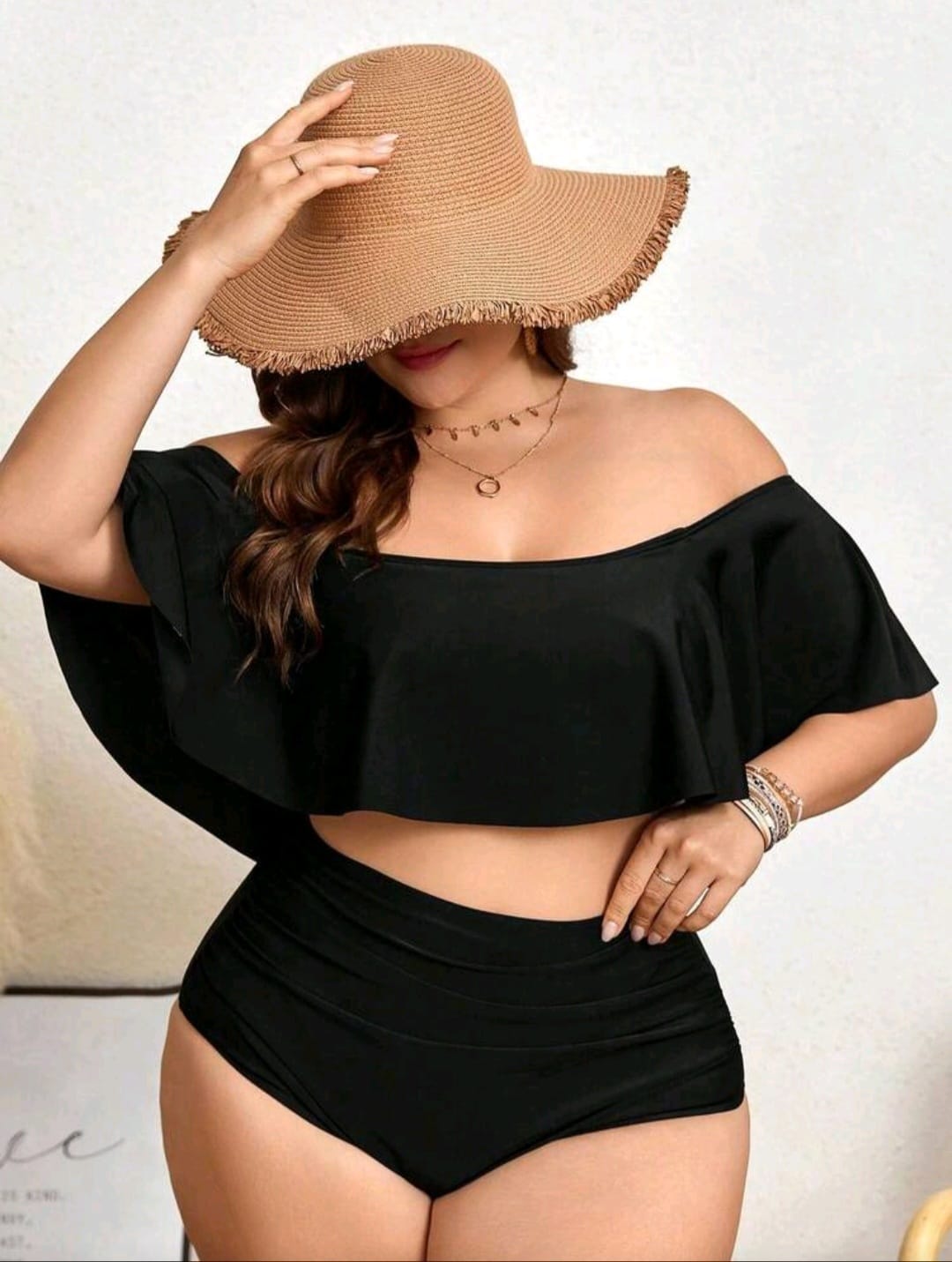 Traje de Baño Negro 2 Pzas -  Stretch -  Talla 1XL