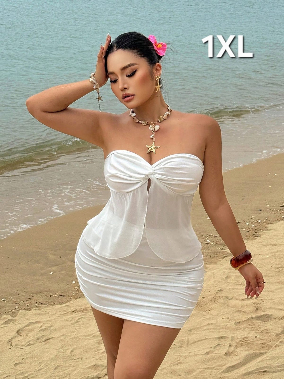 Coordinado Blanco - Stretch - Talla 1XL