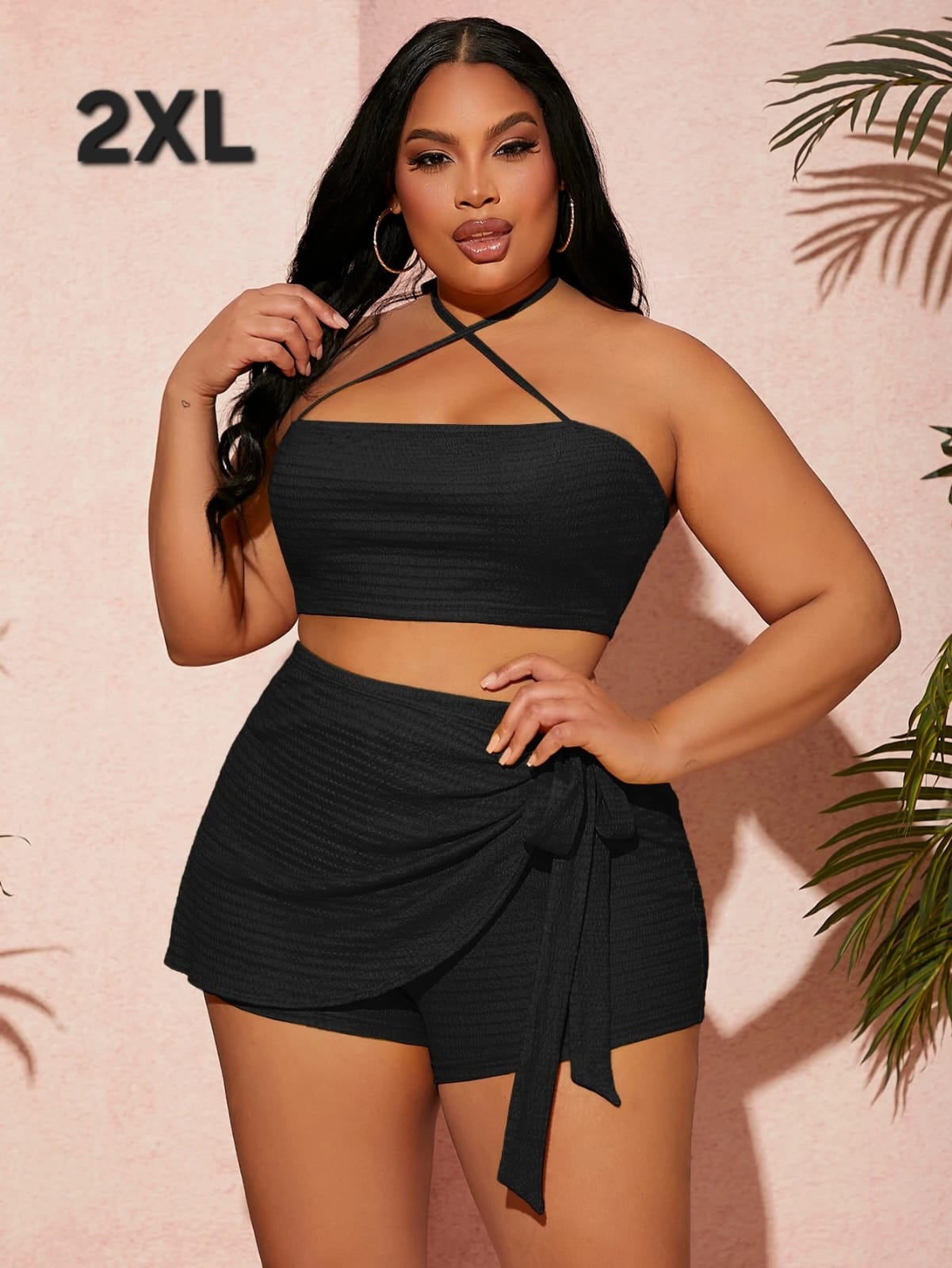 Coordinado Negro - Stretch - Talla 2XL