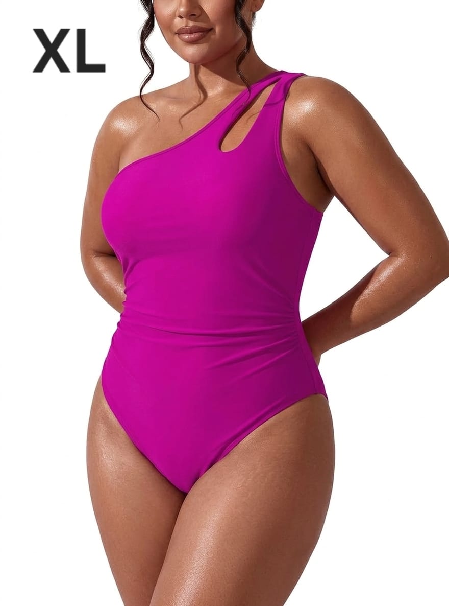 Traje de Baño Fuscia -  Stretch -  Talla XL