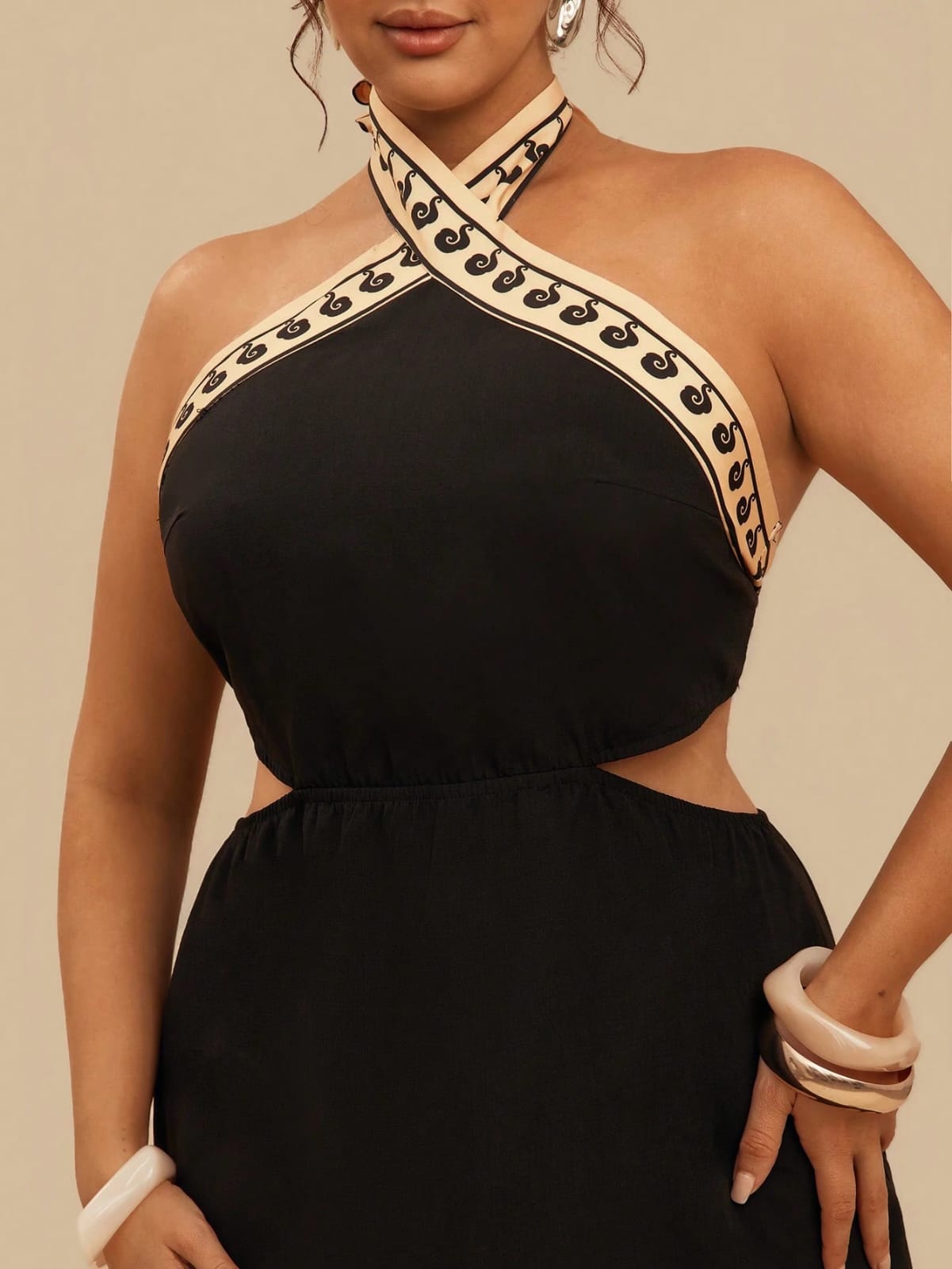 Vestido Negro - Stretch - Talla XL