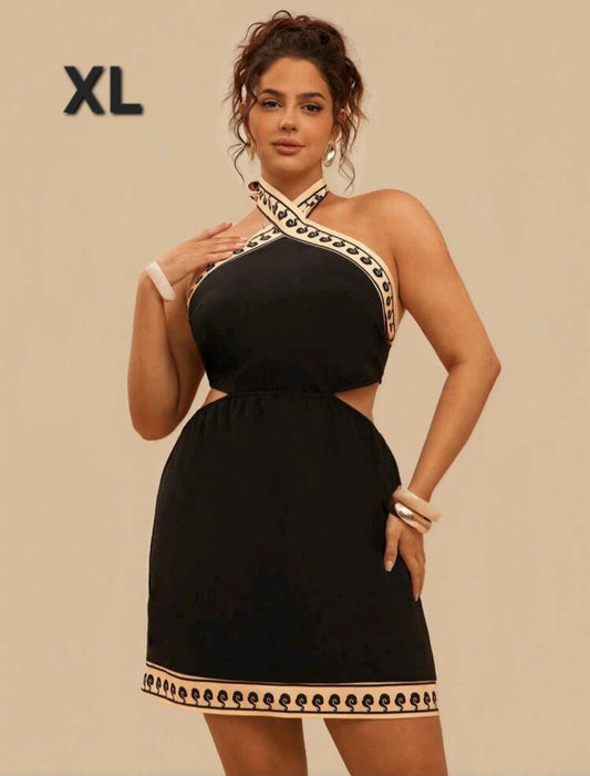 Vestido Negro - Stretch - Talla XL