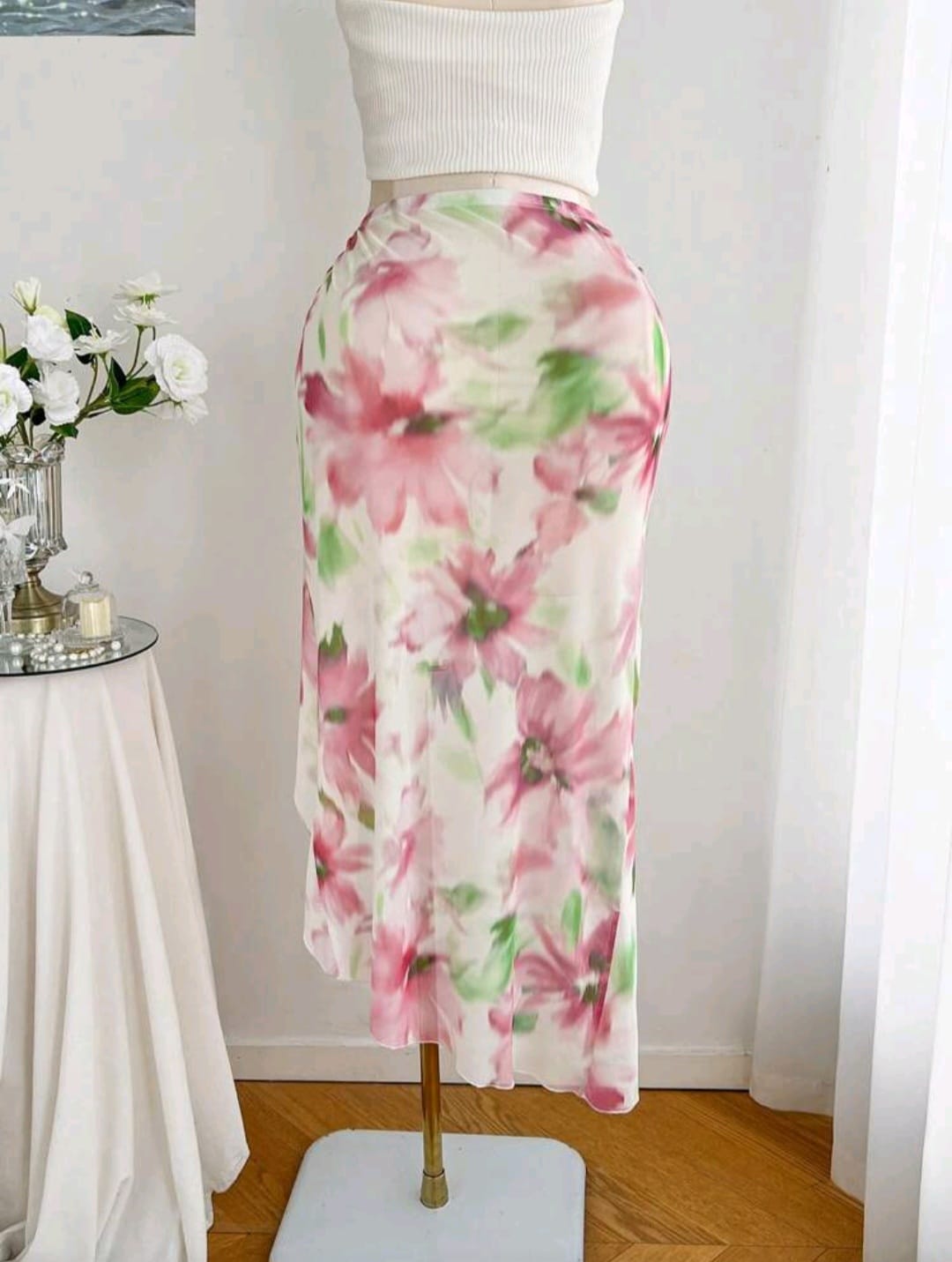 Falda Salida de Baño Floral - Talla XL