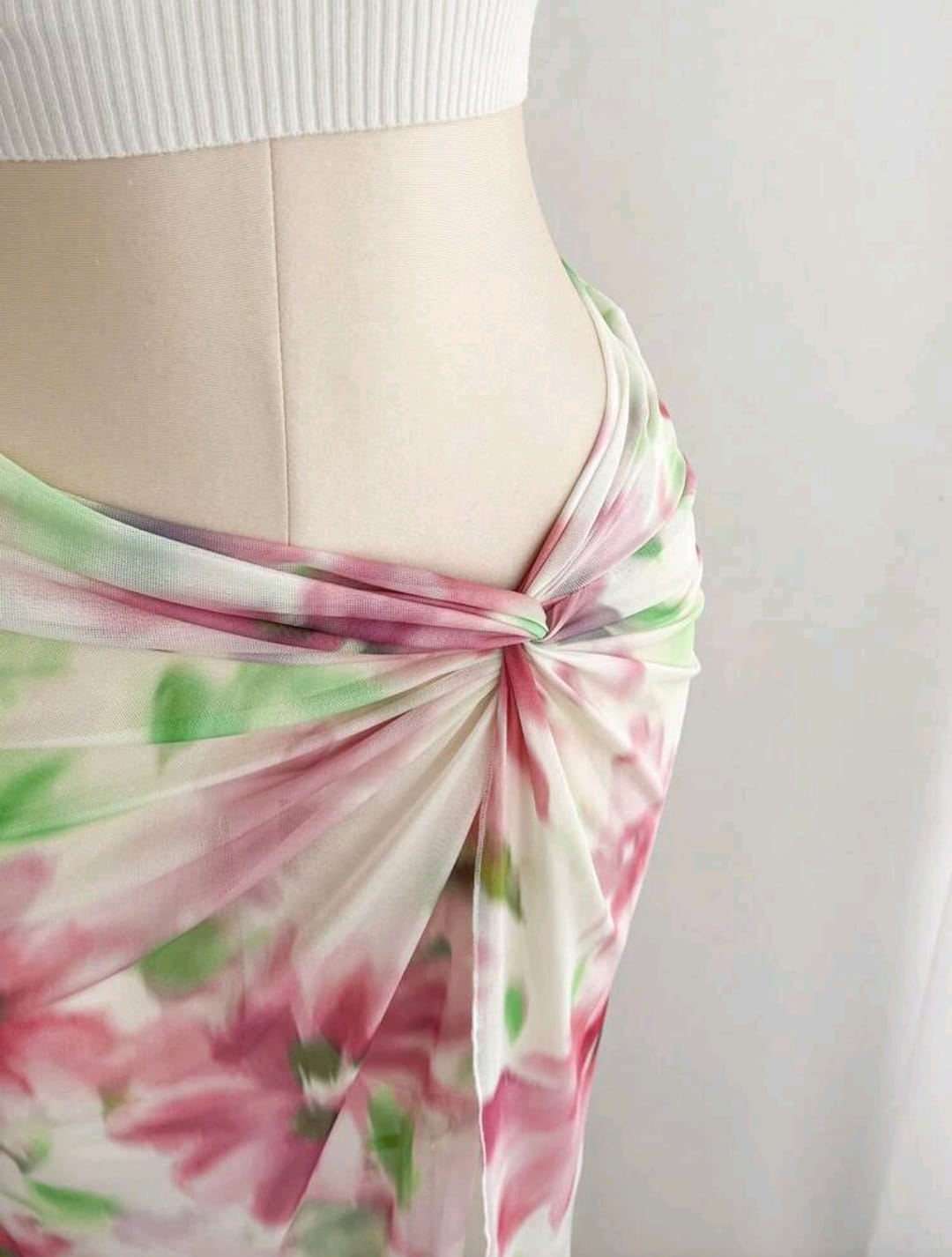 Falda Salida de Baño Floral - Talla XL