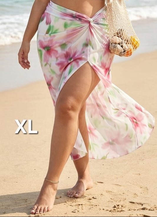 Falda Salida de Baño Floral - Talla XL