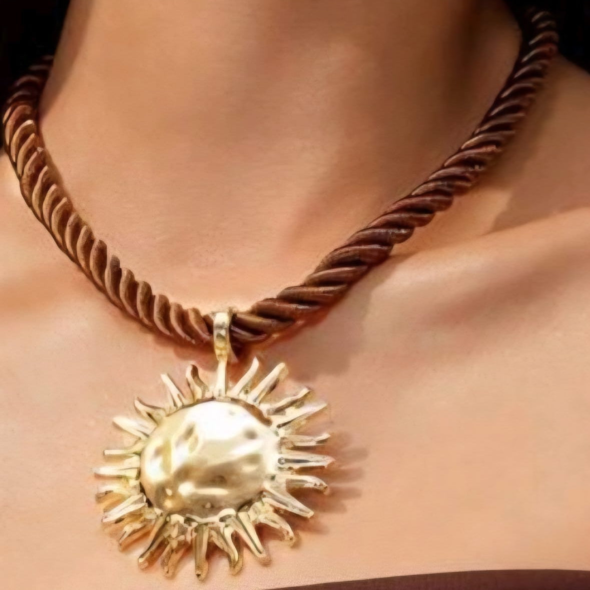 Set Collar & Aretes de Playa - Dorado