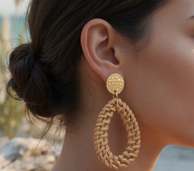 Aretes de Playa de Mimbre