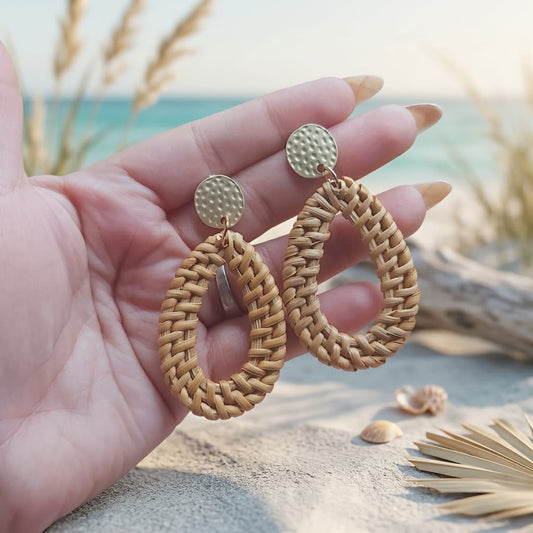 Aretes de Playa de Mimbre