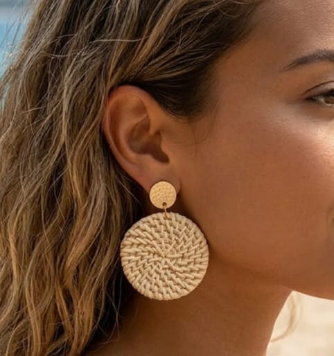 Aretes de Playa de Mimbre