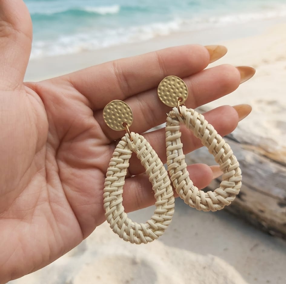 Aretes de Playa de Mimbre