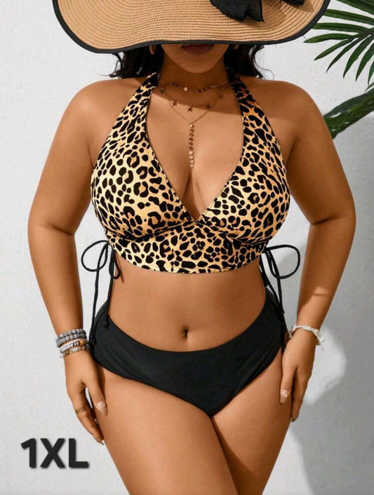 Traje de Baño Tigriado -  Stretch -  Talla 1XL