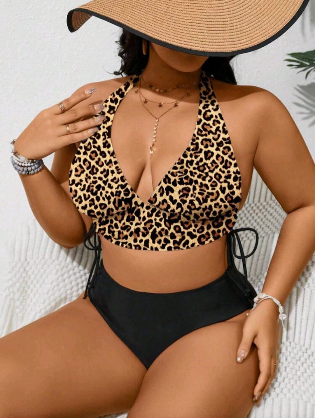 Traje de Baño Tigriado -  Stretch -  Talla 1XL