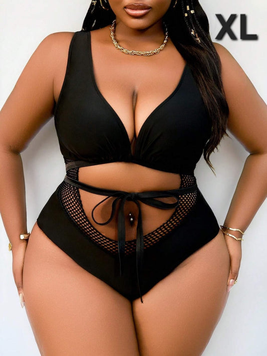 Traje de Baño Negro -  Stretch -  Talla XL