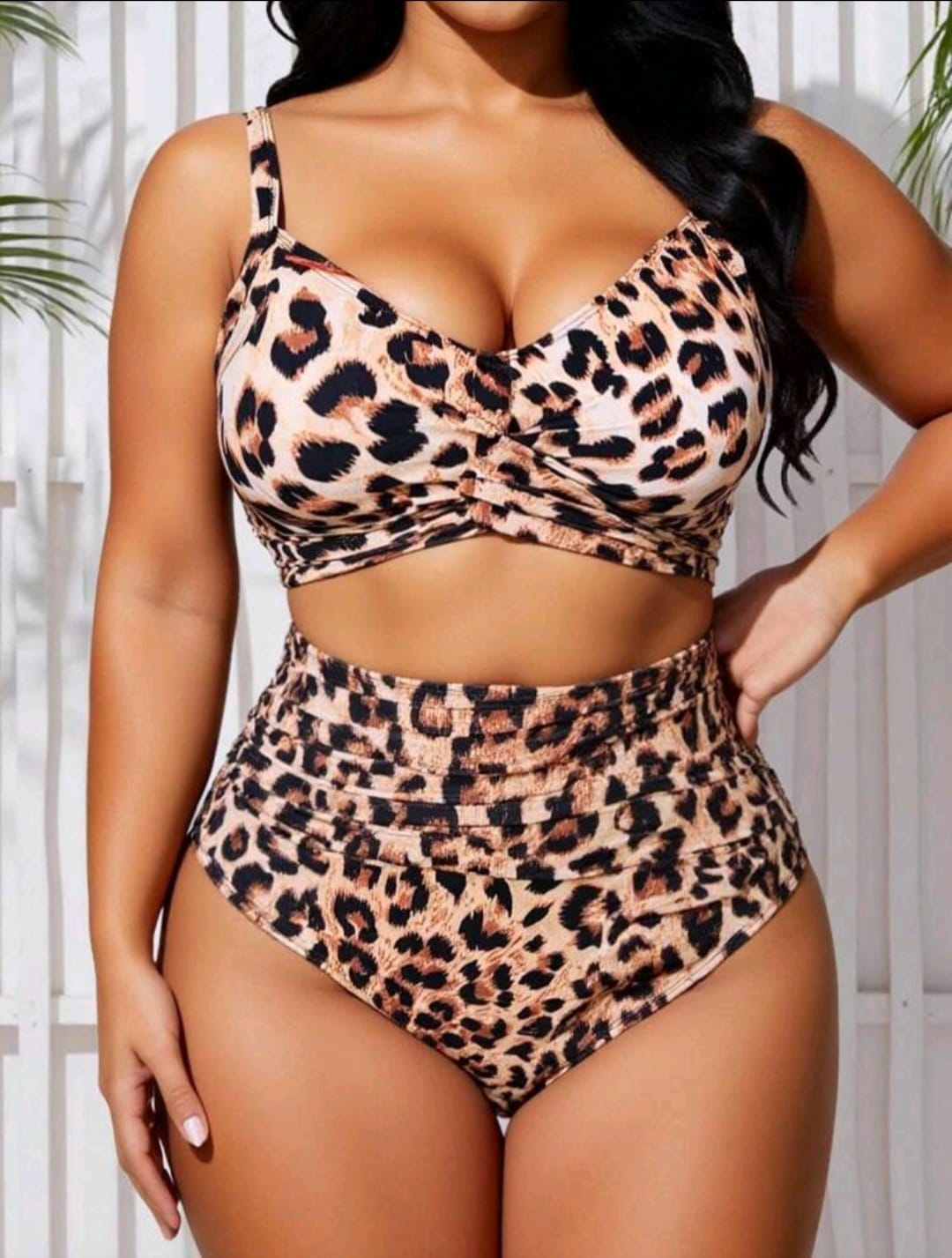 Traje de Baño Tigriado 2 Pzas -  Stretch -  Talla XL