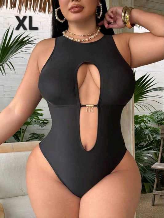 Traje de Baño Negro -  Stretch -  Talla XL