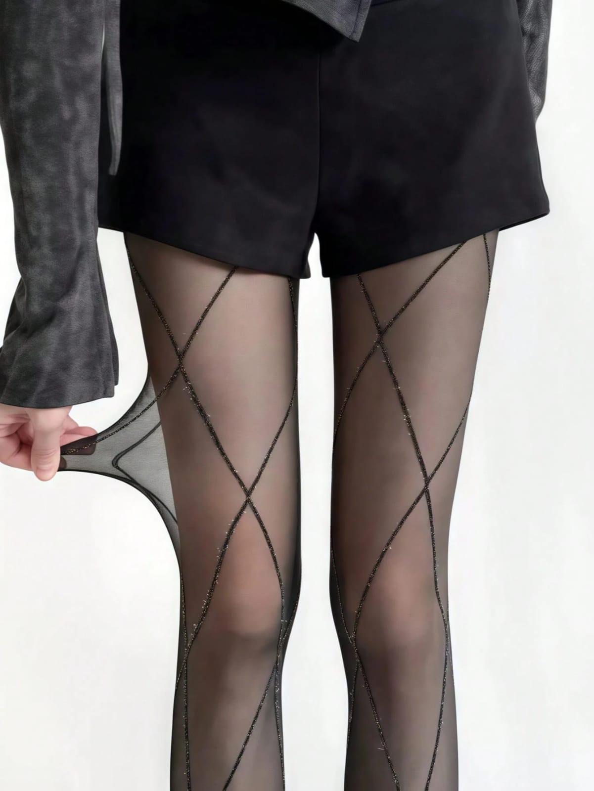 Medias con Brillo en Diseño - Unitalla XL-2XL