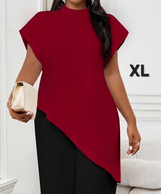 Top Rojo  - No Stretch -  Talla XL