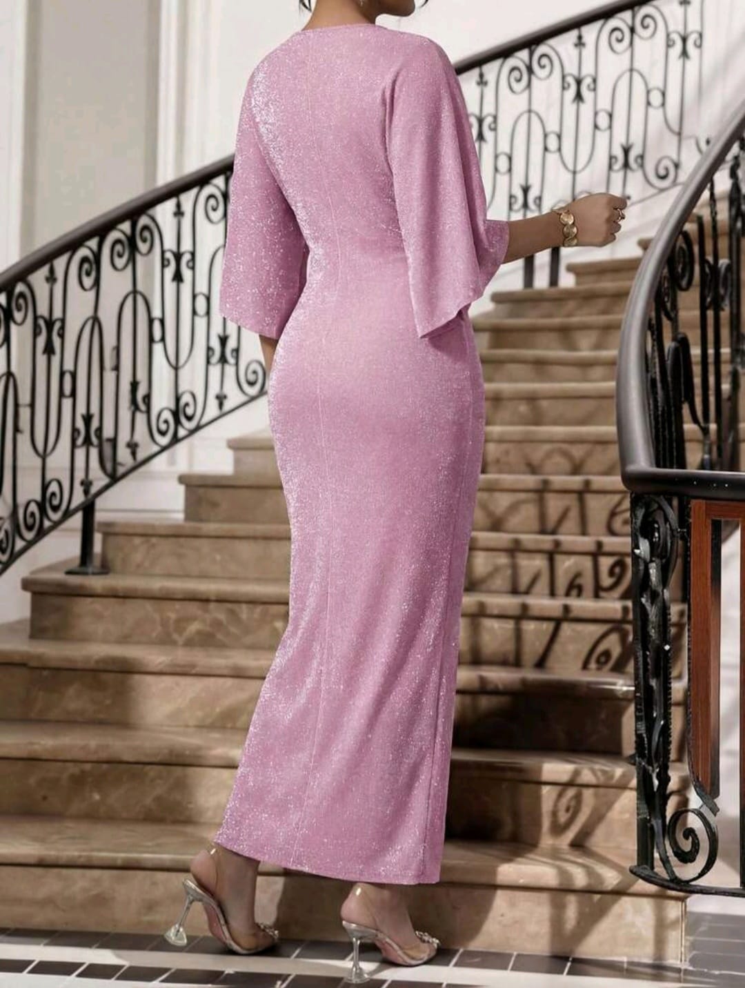 Vestido Rosa - Stretch - Talla 2XL