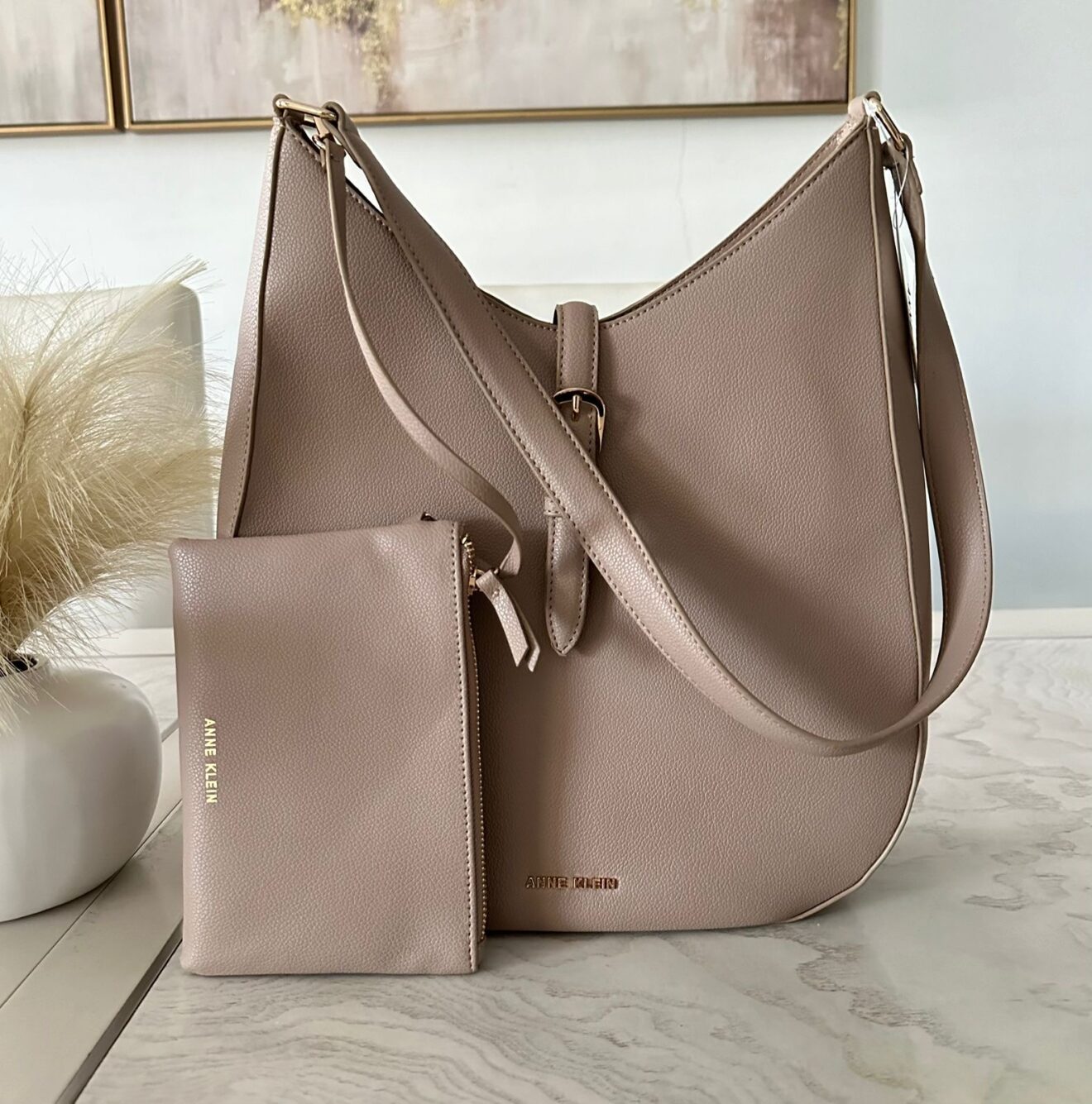 ANNE KLEIN Cartera Color Beige