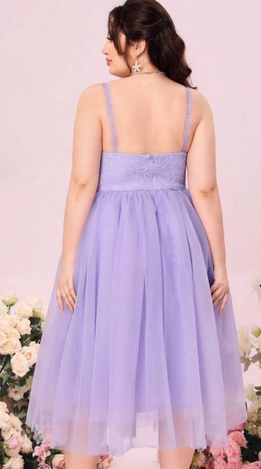 Vestido de Gala Purpura - Morado - Stretch - Talla XL