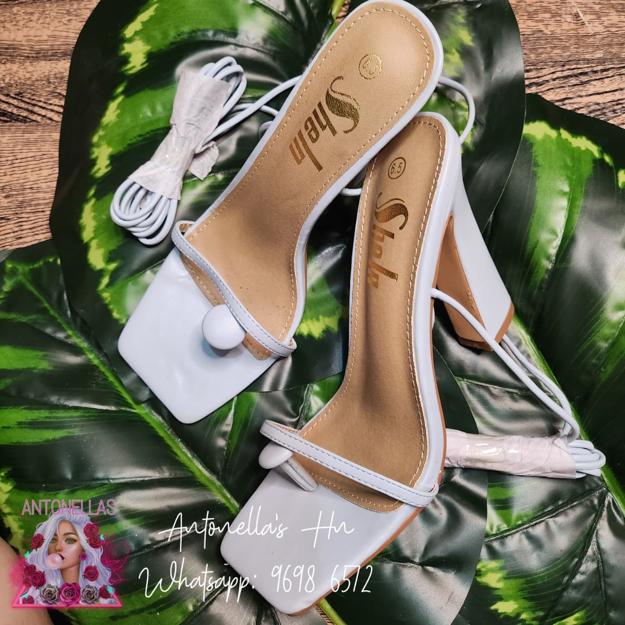 Sandalias Azul Cielo - Talla 6.5