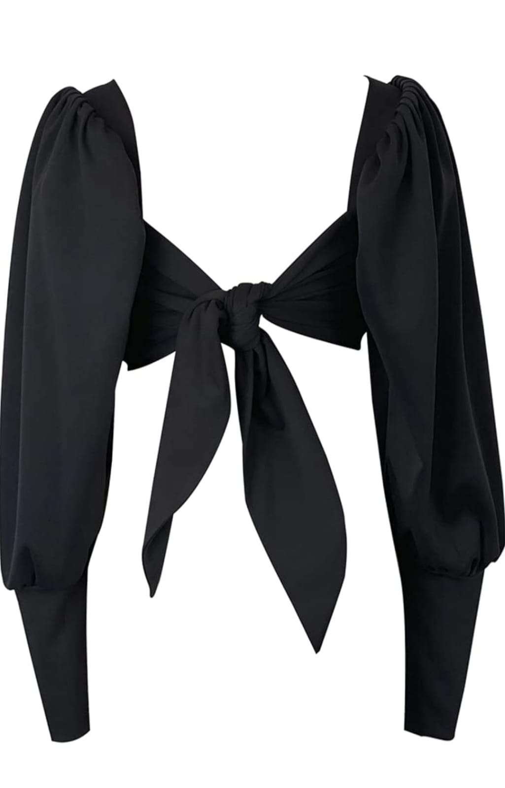 Crop Top Negro - Stretch -  Talla XL