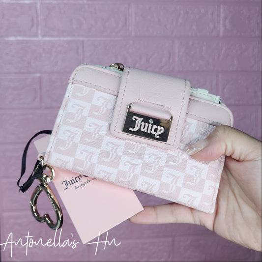 Juicy Couture Tarjetero - Monedero Color Rosa/Blanco