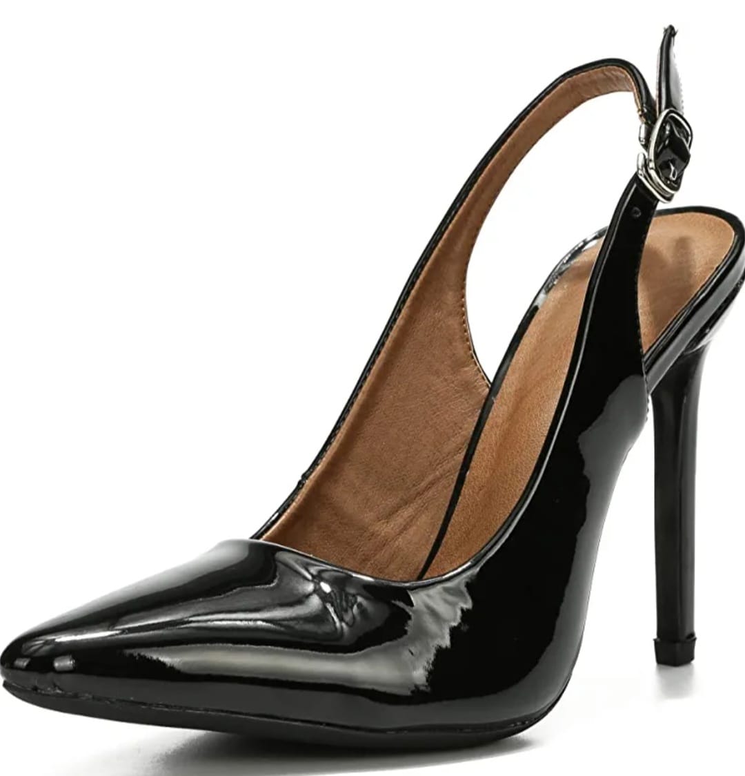 Stilettos Negros -Sharol - Talla 7