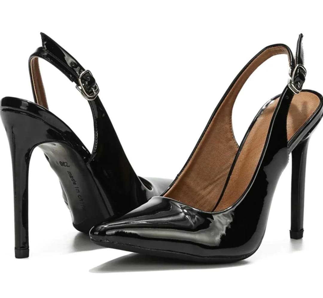 Stilettos Negros -Sharol - Talla 7