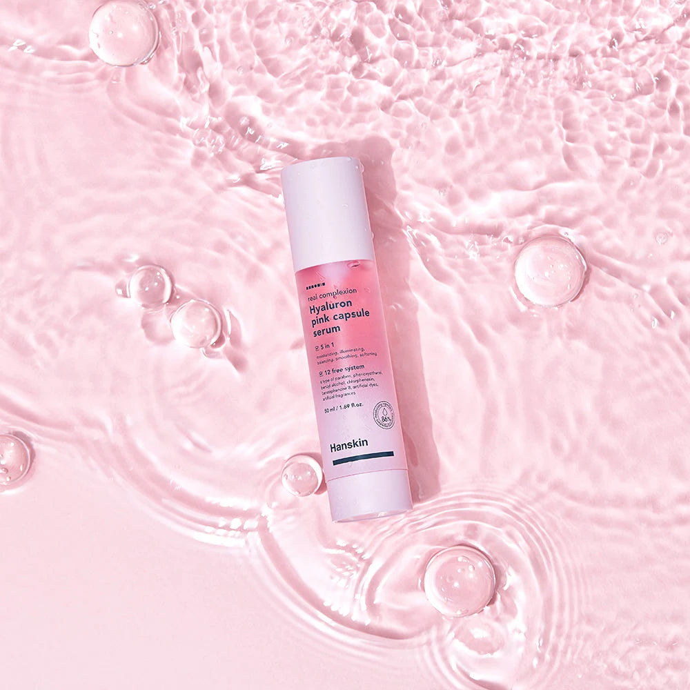 Real Complexion Hyaluron Pink Capsule Serum 50ml - Suero Hidratante de Acido Hialurónico.-Producto Coreano
