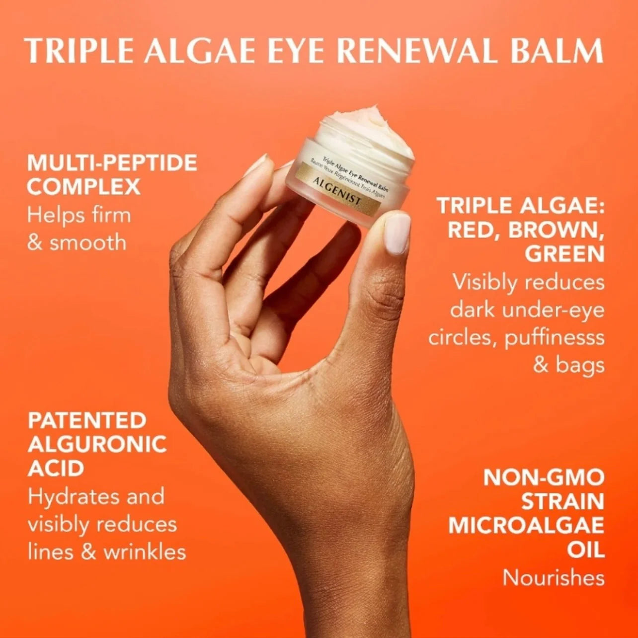 Algenist Triple Eye Renewal Balm 15ml -Crema Regeneradora para Ojos