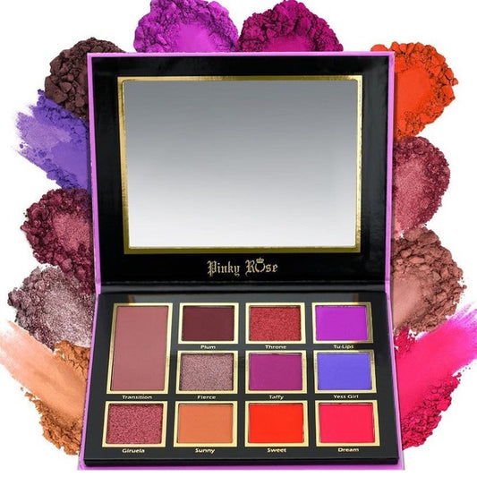 PINKY ROSE COSMETICS Luscious Plum Eye Shadow Palette - Paleta de Sombras para Ojos (Copia)