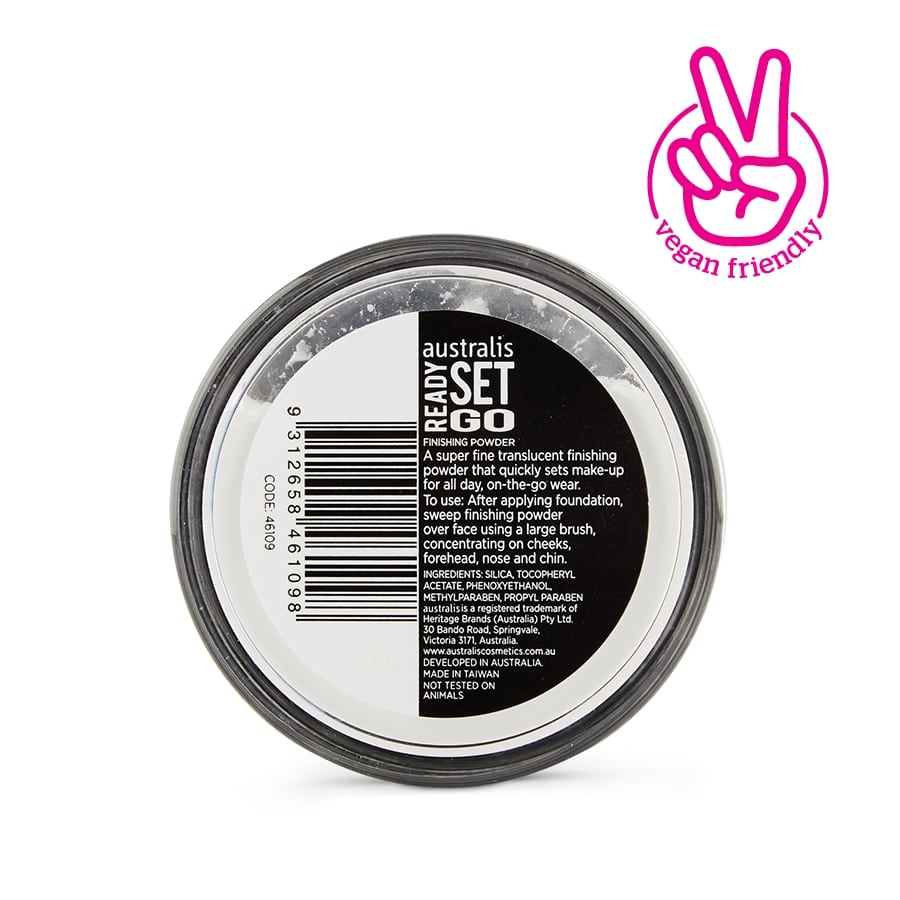 AUSTRALIS Ready Set Go Pressed Finishing Powder FULL SIZE - Polvo Suelto Traslucido