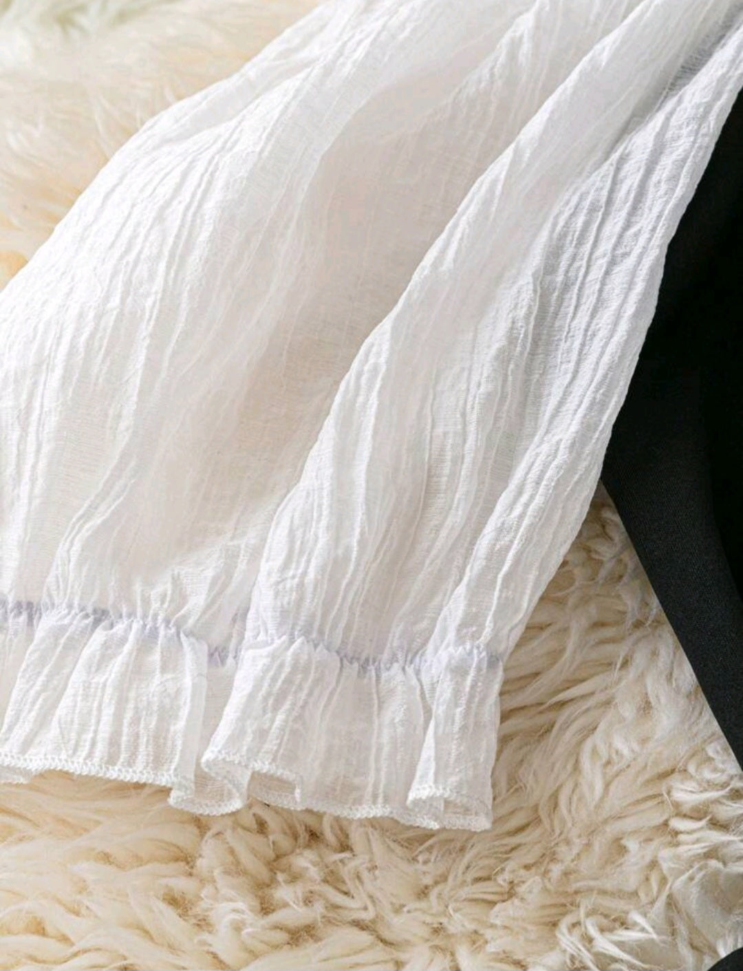 Vestido Doble Tono Negro /  Blanco - Stretch - Talla 1XL