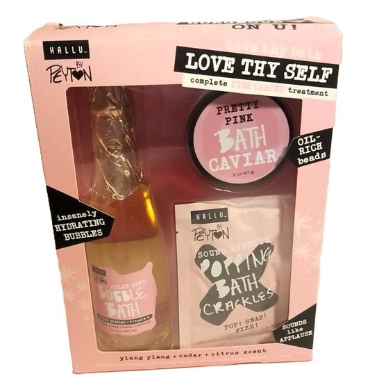 HALLU By Peyton Love Thy Self- Set de Baño para Regalo