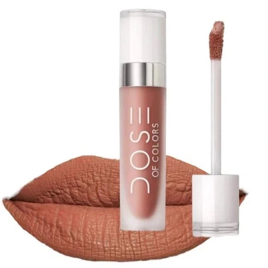 DOSE OF COLOR Liquid Matte Lipstick NUDE MOOD - FULL SIZE - Lipstick Matte Nude