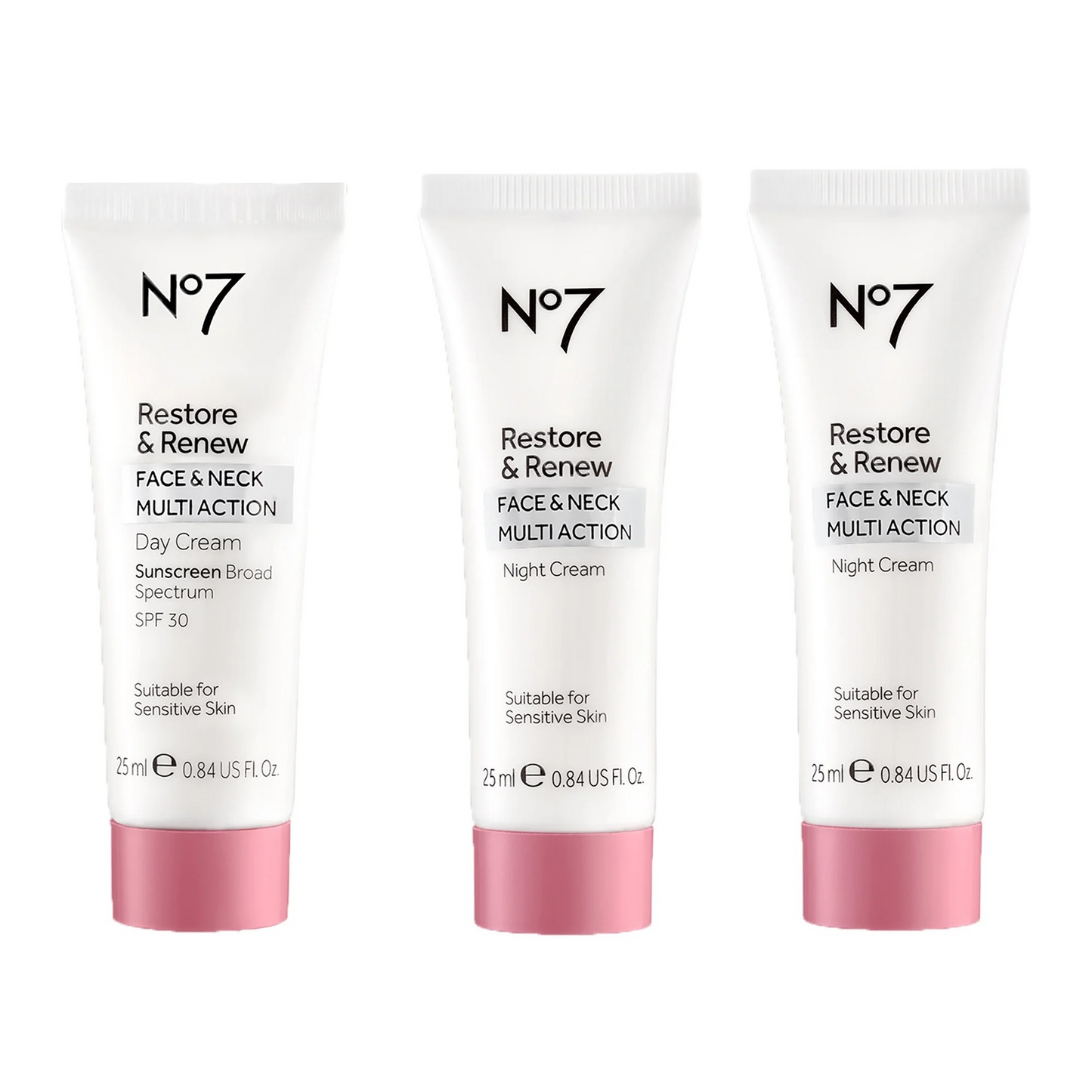 No.7 Restore & Renew Face&Neck MultiAction Night Cream 25ml - Crema Nocturna para Cara y Cuello