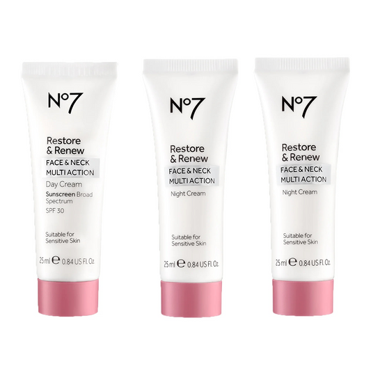 No.7 Restore & Renew Face&Neck MultiAction Night Cream 25ml - Crema Nocturna para Cara y Cuello